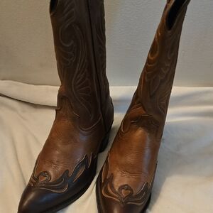 Brown Leather Cowboy Boots